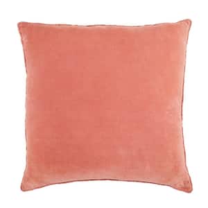 Rouen Pink 26 in. x 26 in. Polyester Fill Throw Pillow