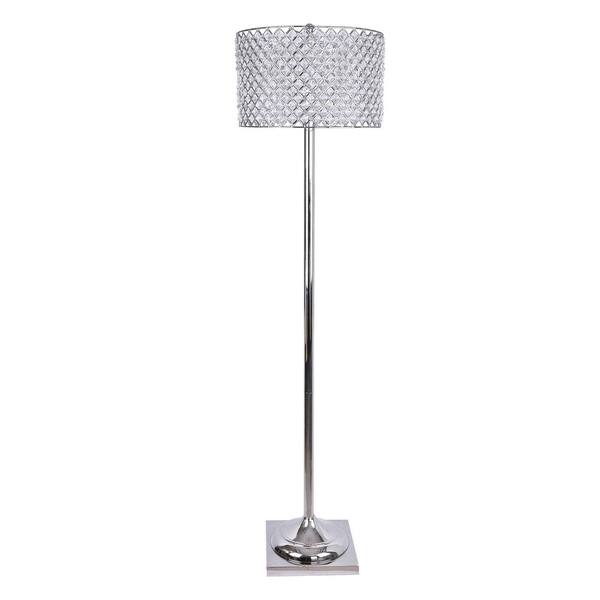 Polished Nickel Floor Lamp, Bling Lamp Shades The Range