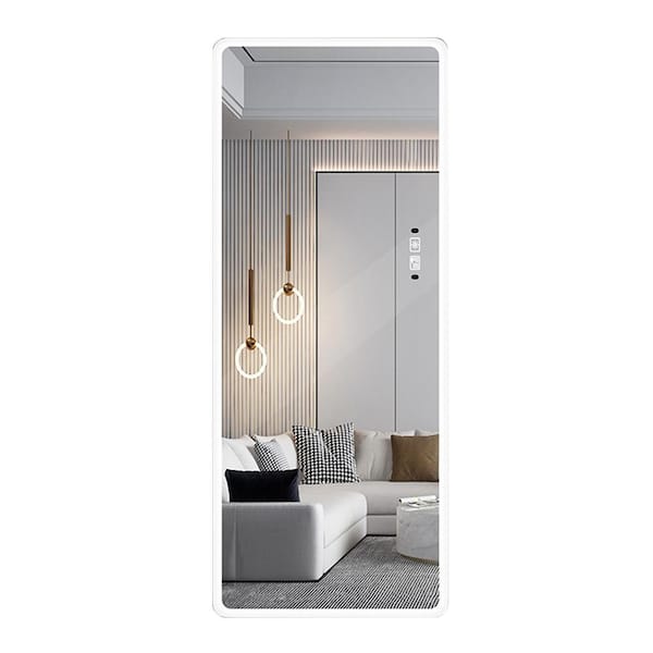 Miscool Anky 21.7 in. W x 65 in. H Frameless Rectangle Wall Mounted Full Length LED Mirror