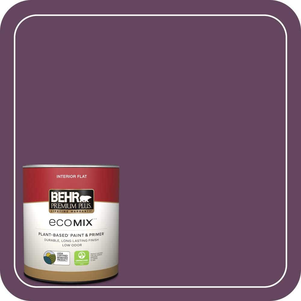 1 qt. #MQ5-35 Plum Rich Flat EcoMix Plant-Based Interior Paint & Primer price history on PriceWatchPro