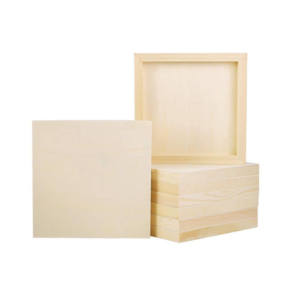 0.8 in. x 8 in. x 8 in. Pine Wood Panel Project Panel 8-Pack for Painting, Pouring, Arts and Crafts price history on PriceWatchPro