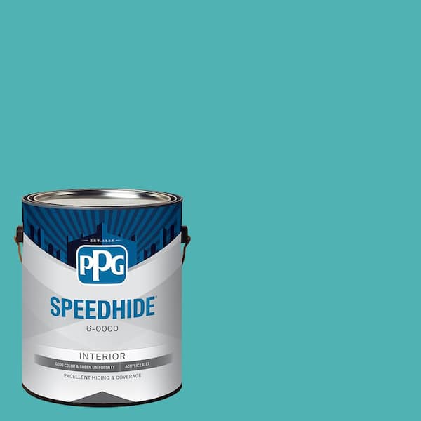 SPEEDHIDE 1 gal. PPG1234-5 Biscay Bay Satin Interior Paint