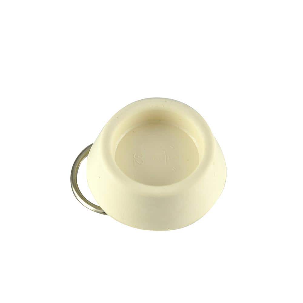White Rubber Universal Sink Drain Stopper with Ring
