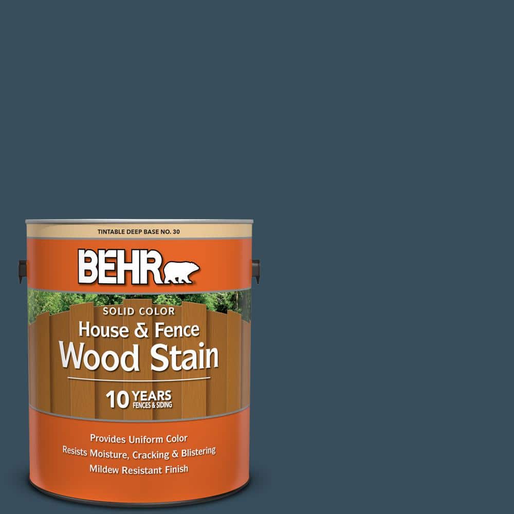 1 gal. #PPU13-20 Restless Sea Solid Color House and Fence Exterior Wood Sta