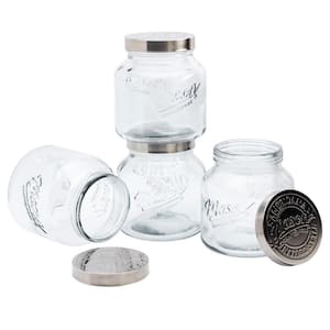 4PC 2.2L European Glass Canister Set