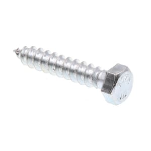 3/8 in. x 2 in. A307 Grade A Zinc Plated Steel Hex Lag Screws (25-Pack)