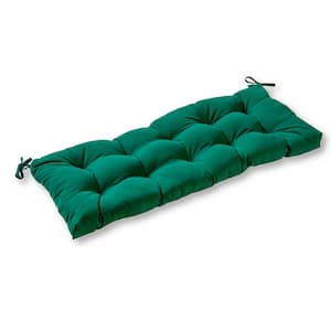 Solid Forest Green Sunbrella Rectangle Outdoor Bench/Swing Cushion