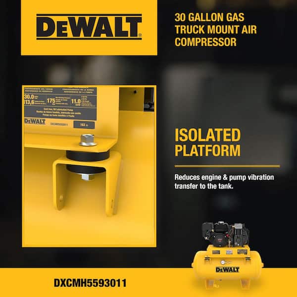 DEWALT 30 Gal. 175 PSI Gas Truck Mount Compressor DXCMH5593011