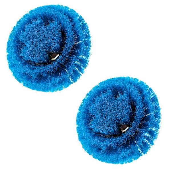 Soft Bristle Round Brush with Hex Shank Compatibility (2-Pack)
