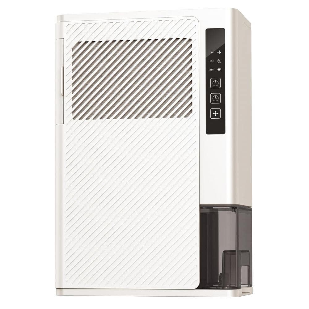 10 Pints 1200 Sq. Ft. Rotary Dehumidifier with Drain Hose Never Frost, Ultr