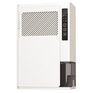 10 Pints 1200 Sq. Ft. Rotary Dehumidifier with Drain Hose Never Frost, Ultra Quiet for Basement, Home, Bathroom in White