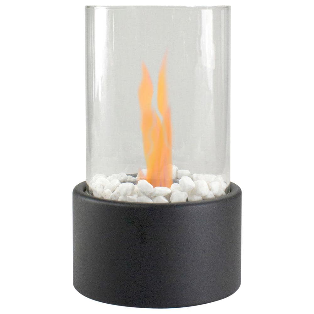 Northlight 10.5 in. Bio Ethanol Round Portable Tabletop Fireplace with Black Base -  34808725