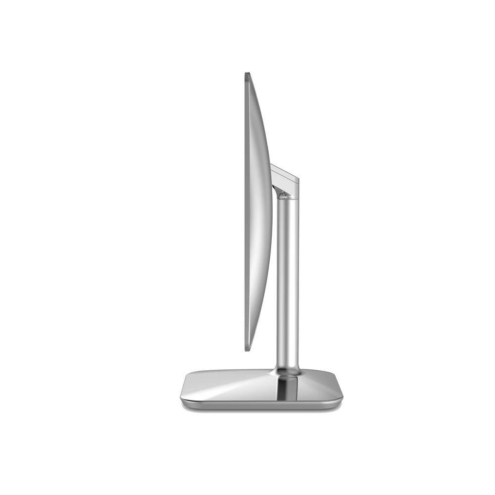 Polished Chrome LED Vanity Mirror with Phone Holder
