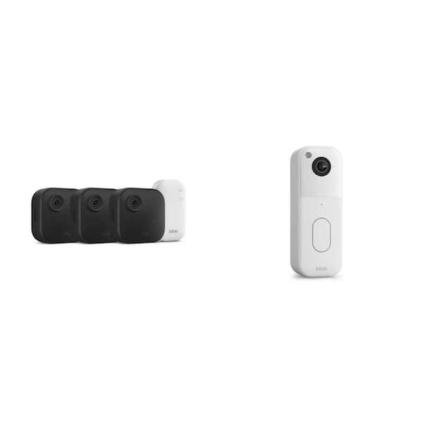 Wireless Battery Operated Smart Security Camera System with 3 Cameras and Video Doorbell Combo