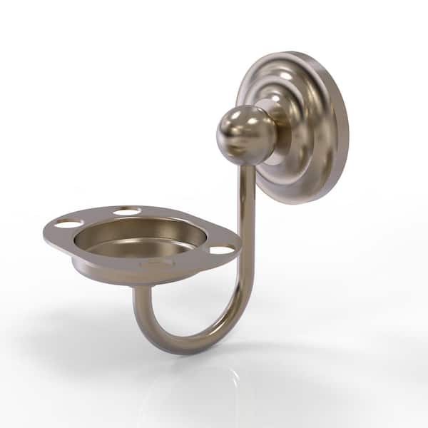 Que New Collection Tumbler and Toothbrush Holder in Antique Pewter