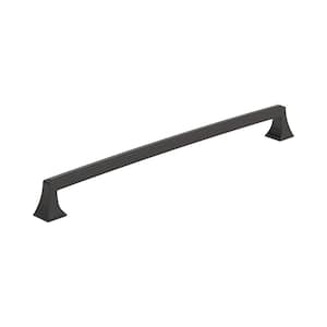 Mulholland 12-5/8 in. (320 mm) Center-to-Center Black Bronze Cabinet Bar Pull (1-Pack )