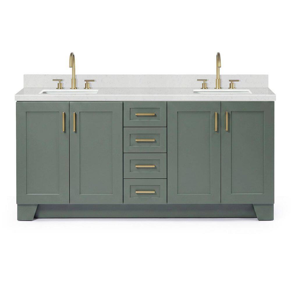 Taylor 72 in. Double Sink Freestanding Bath Vanity in Vintage Sage Green with Carrara White Quartz Top price history on PriceWatchPro