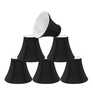 6 in. x 5 in. Black Bell Lamp Shade (6-Pack)