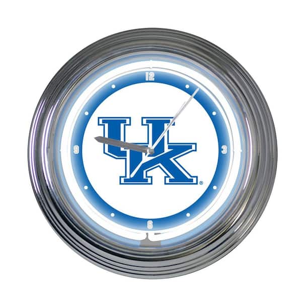 The Memory Company 15 in. NCAA License Kentucky Wildcats Neon Wall Clock