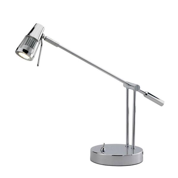 Adesso Maestro 18 in. Chrome Balance Arm LED Desk Lamp