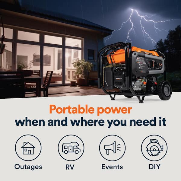Generac 10,000/8,000-Watt Single Fuel Electric Switch Gasoline