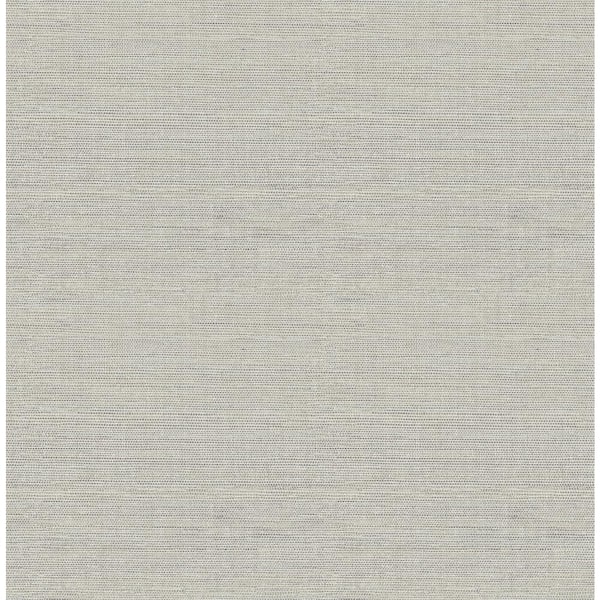A-Street Prints Agave Grey Faux Grasscloth Wallpaper Sample