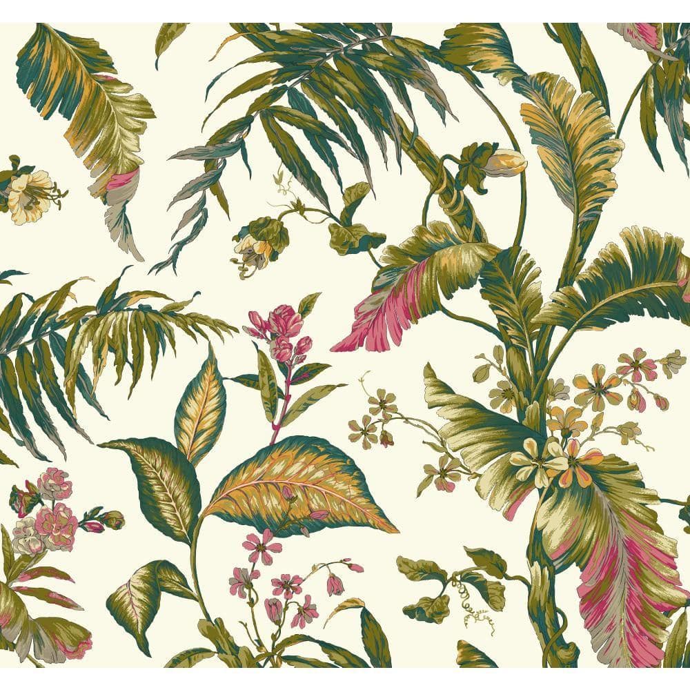 Tropics Fiji Garden Paper Strippable Roll Wallpaper (Covers 60.75 sq. ft.)