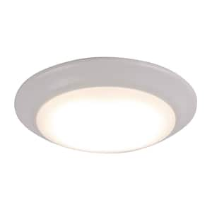 Presley 7.25 in. 1-Lights Matte White LED Flush Mount