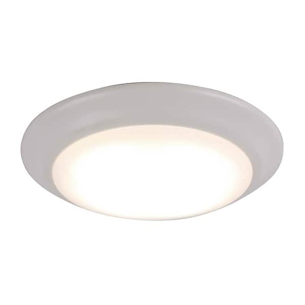 Unbranded Presley 7.25 in. 1-Lights Matte White LED Flush Mount