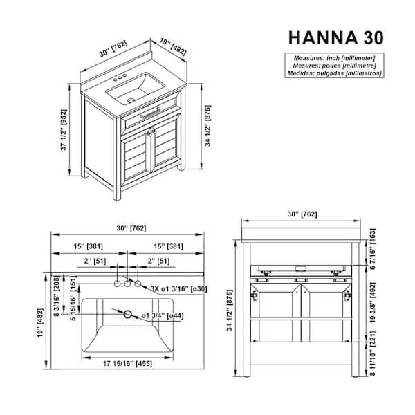 Have a question about Home Decorators Collection Hanna 30 in
