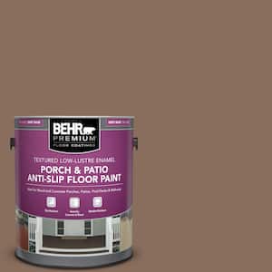 1 gal. #N190-6 Nut Brown Textured Low-Lustre Enamel Interior/Exterior Porch and Patio Anti-Slip Floor Paint