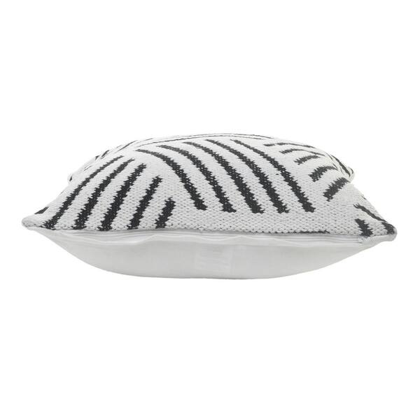 Three Stripe Pillow 20 Black and White - House of Cindy