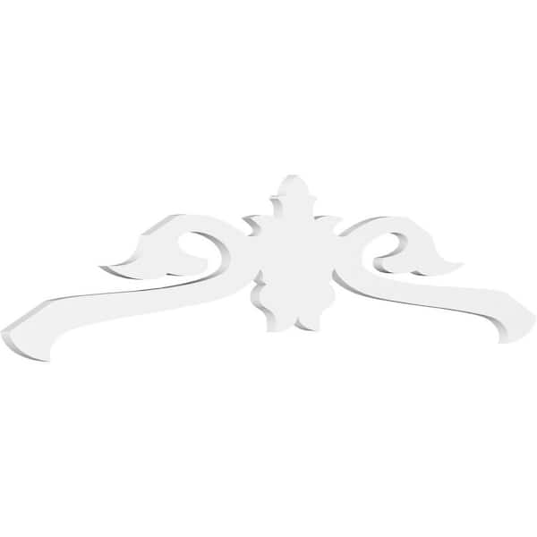 Ekena Millwork Pitch Florence 1 in. x 60 in. x 17.5 in. (6/12) Architectural Grade PVC Gable Pediment Moulding
