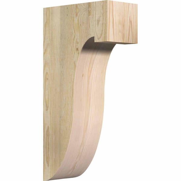 Ekena Millwork 6 in. x 12 in. x 24 in. Douglas Fir Del Monte Rough Sawn Corbel