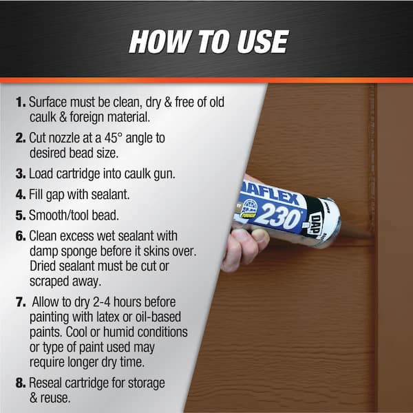 DAP 10.1 oz. Dynaflex 230 Premium Indoor/Outdoor Sealant 18418