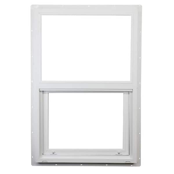 Ply Gem 23.5 in. x 35.5 in. Classic Series White Vinyl Insulated Single Hung Window with HPSC Glass, Screen Included