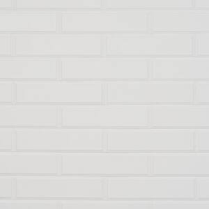 Shariel Beveled Bianco 2.36 in. x 9.44 in. Matte Ceramic Wall Tile (7.12 sq. ft./Case)