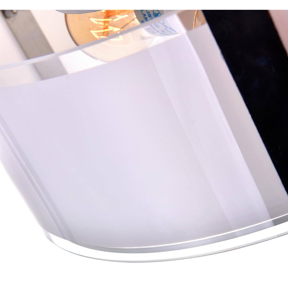 Lucie Chrome 17'' Drum Shade Chandelier with Frosted Glass