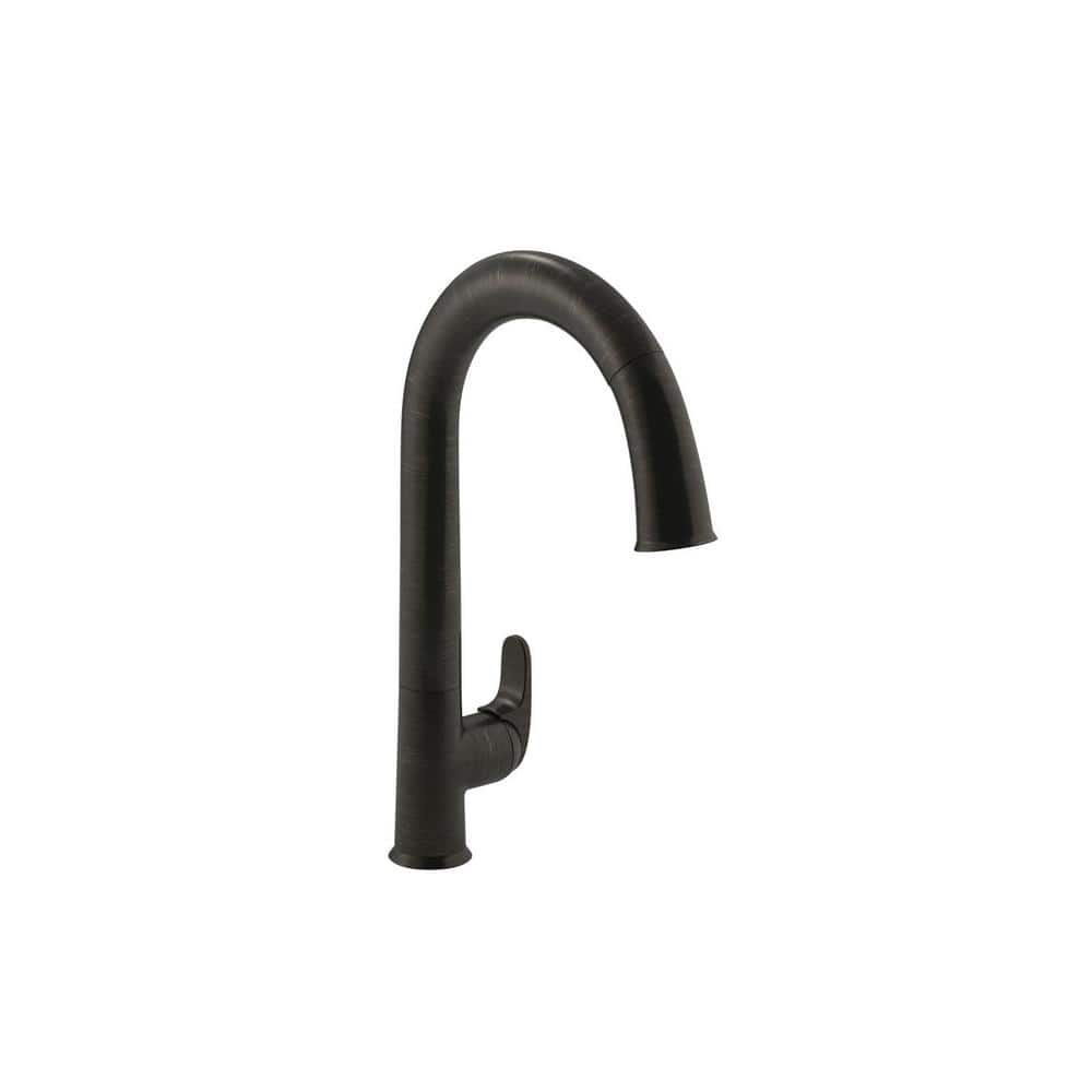 KOHLER Sensate Single Handle Touchless Pull Down Sprayer Kitchen Faucet   Oil Rubbed Bronze Kohler Pull Down Kitchen Faucets K 72218 2bz 64 1000 