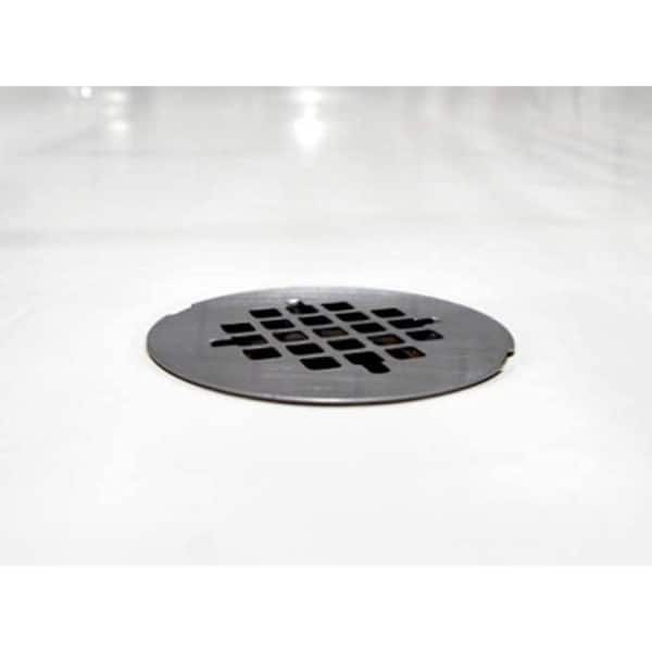 Shower Drain Cover (4-1/4 in Round) Replacement |Custom Drip Drain Grate |  Shower Base Strainer Grid (Matte Black)