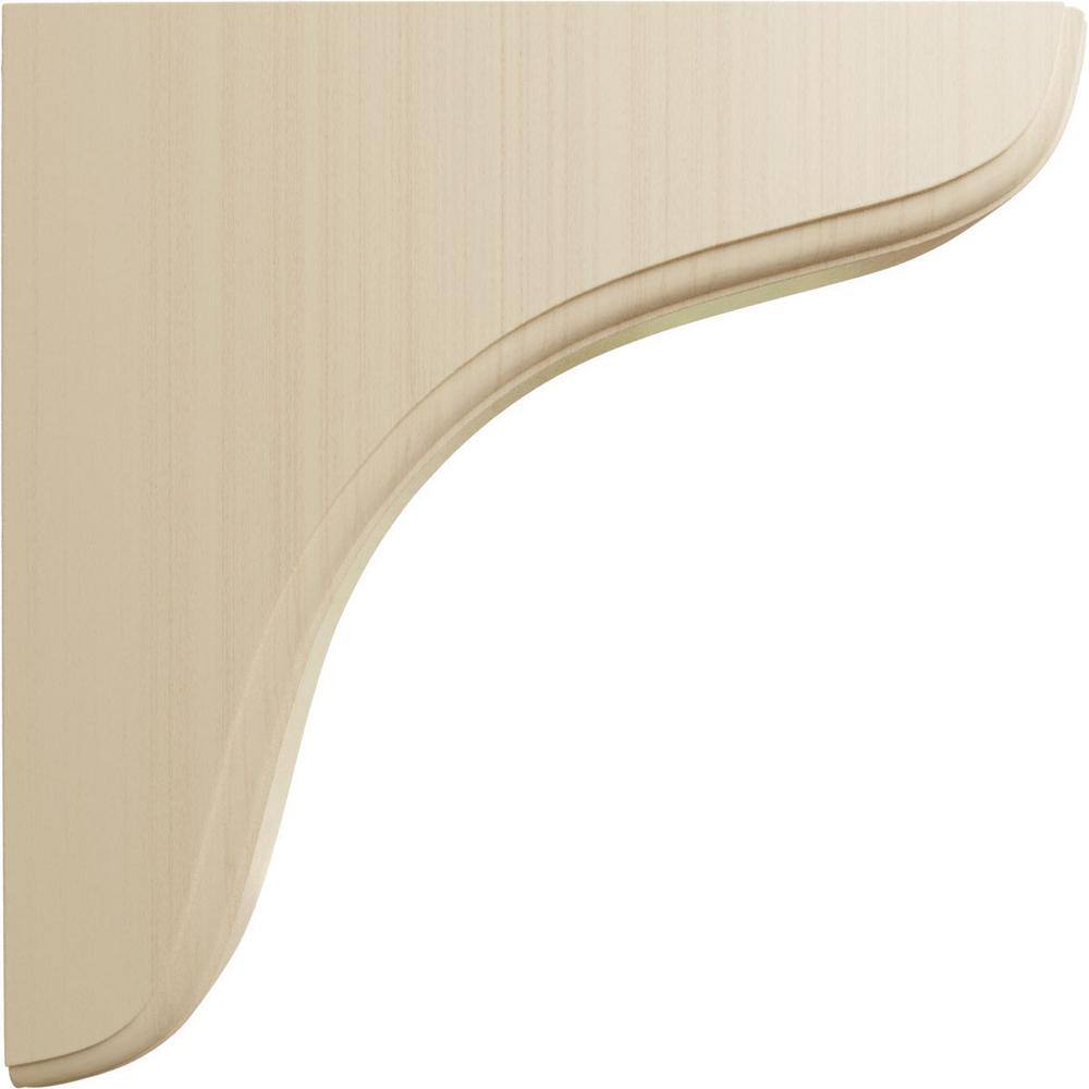 Eaton Unfinished Rubberwood 7.5" x 7.5" Corbel Bracket