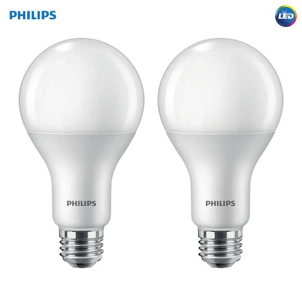 ik ben verdwaald Prime web Philips 100-Watt Equivalent A21 Dimmable with Warm Glow Dimming Effect  Energy Saving LED Light Bulb Soft White (2700K) (2-Pack) 479535 - The Home  Depot