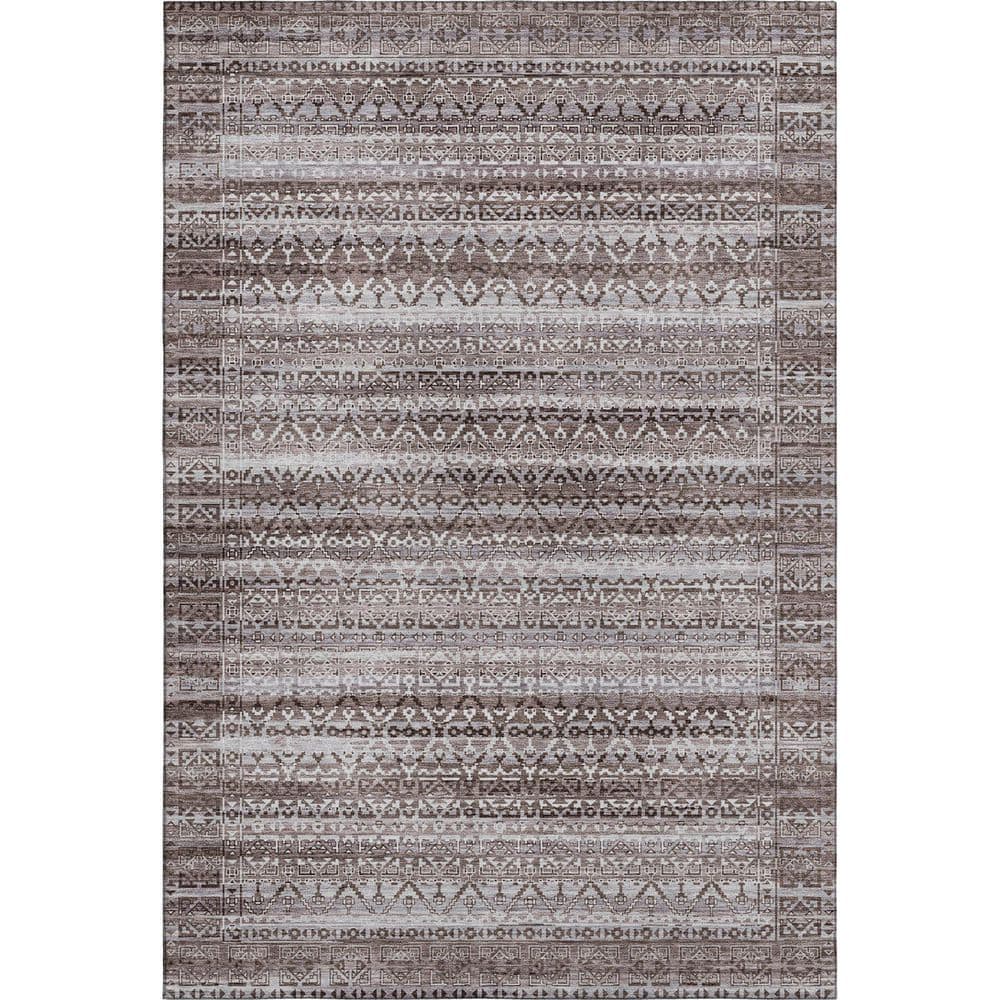 Mayfield Premium Machine Washable Abstract AMF2101 Brown 10 ft. x 14 ft. Area Rug price history on PriceWatchPro