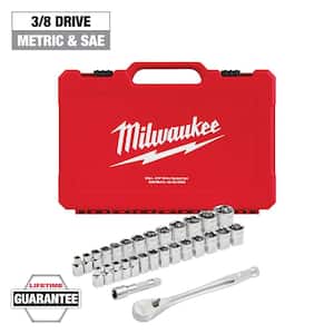 Milwaukee 1/4 in. Drive SAE Ratchet and Socket Mechanics Tool Set