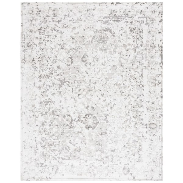 Mirage 8 ft. x 10 ft. Charcoal/Cream Distressed Oriental Area Rug