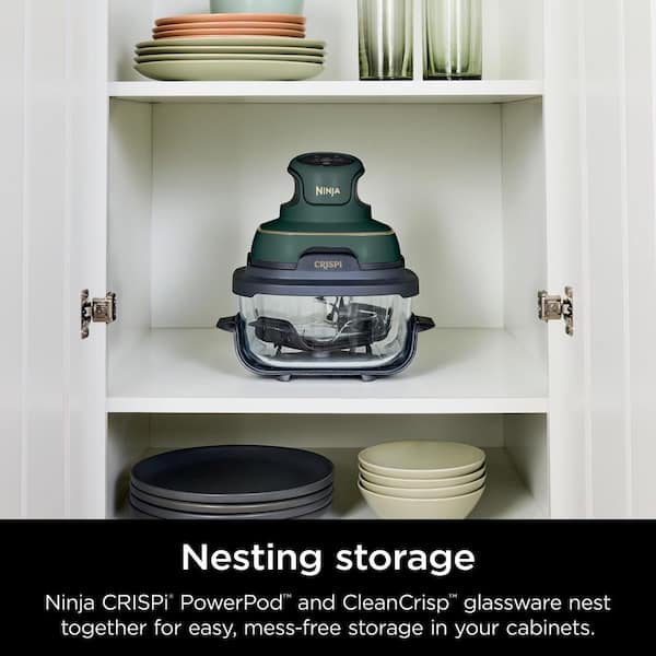 NINJA Crispi 4 Qt. Portable Glass Air Fryer FN103BF - The Home Depot