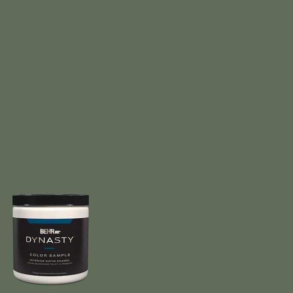 BEHR DYNASTY 8 oz. #PPU11-01 Royal Orchard Satin Enamel Stain-Blocking Interior/Exterior Paint & Primer Sample