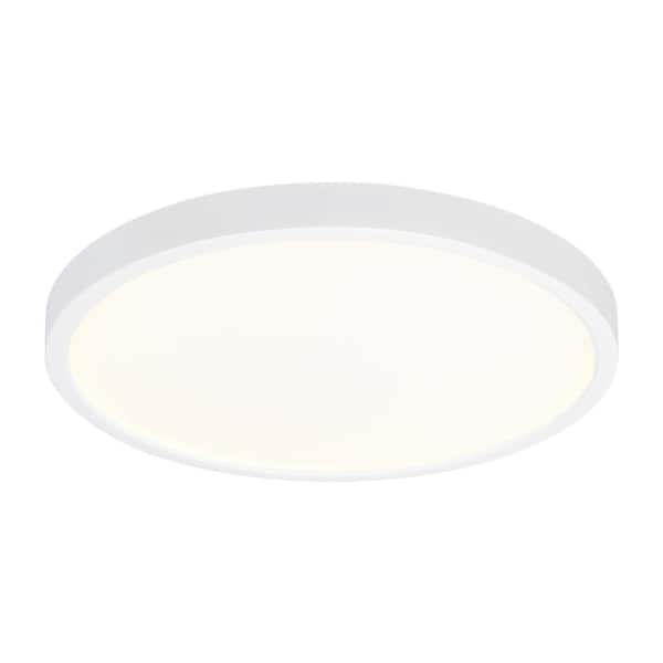 Traverse Lotus 12 in. Round White Integrated LED Flush Mount