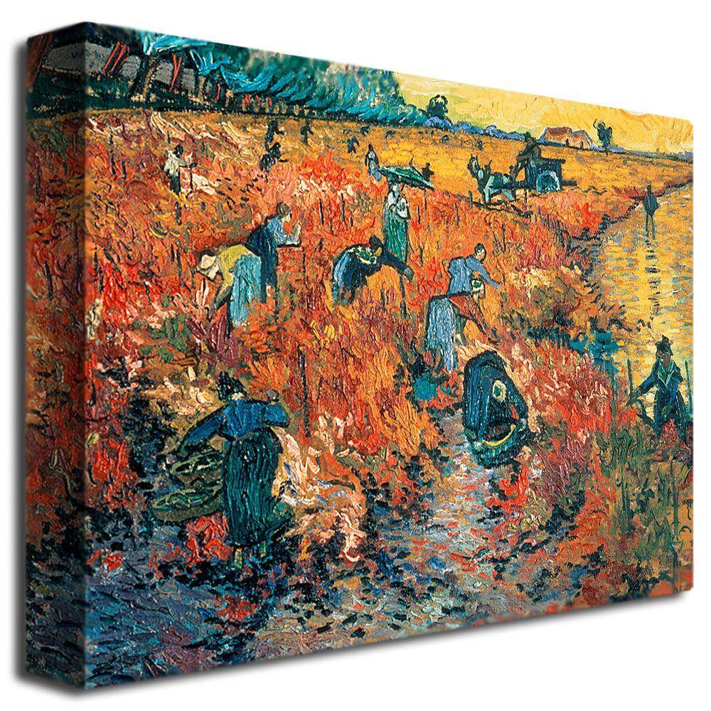 Vincent Van Gogh Red Vineyards at Arles Canvas Art