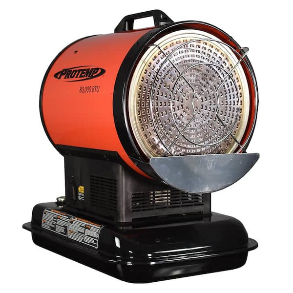 ProTemp 80,000 BTU Radiant Kerosene/Diesel Space Heater with Silent Drive